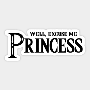 The Legend of Princess (Black) Sticker